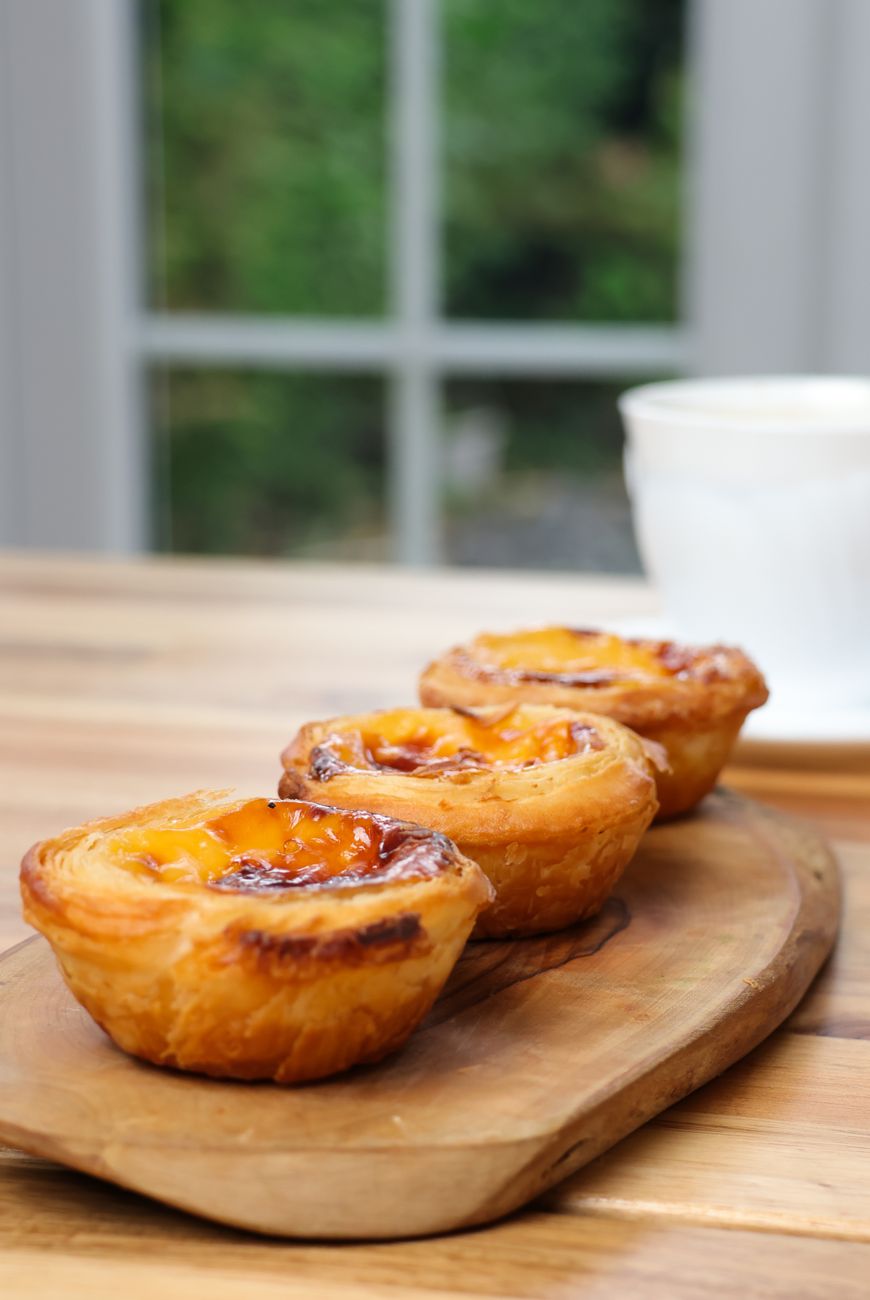 Pasteis de nata dourados